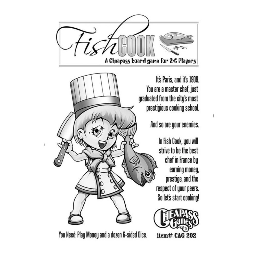 Fish Cook - Board Game Game - 2-6 Players